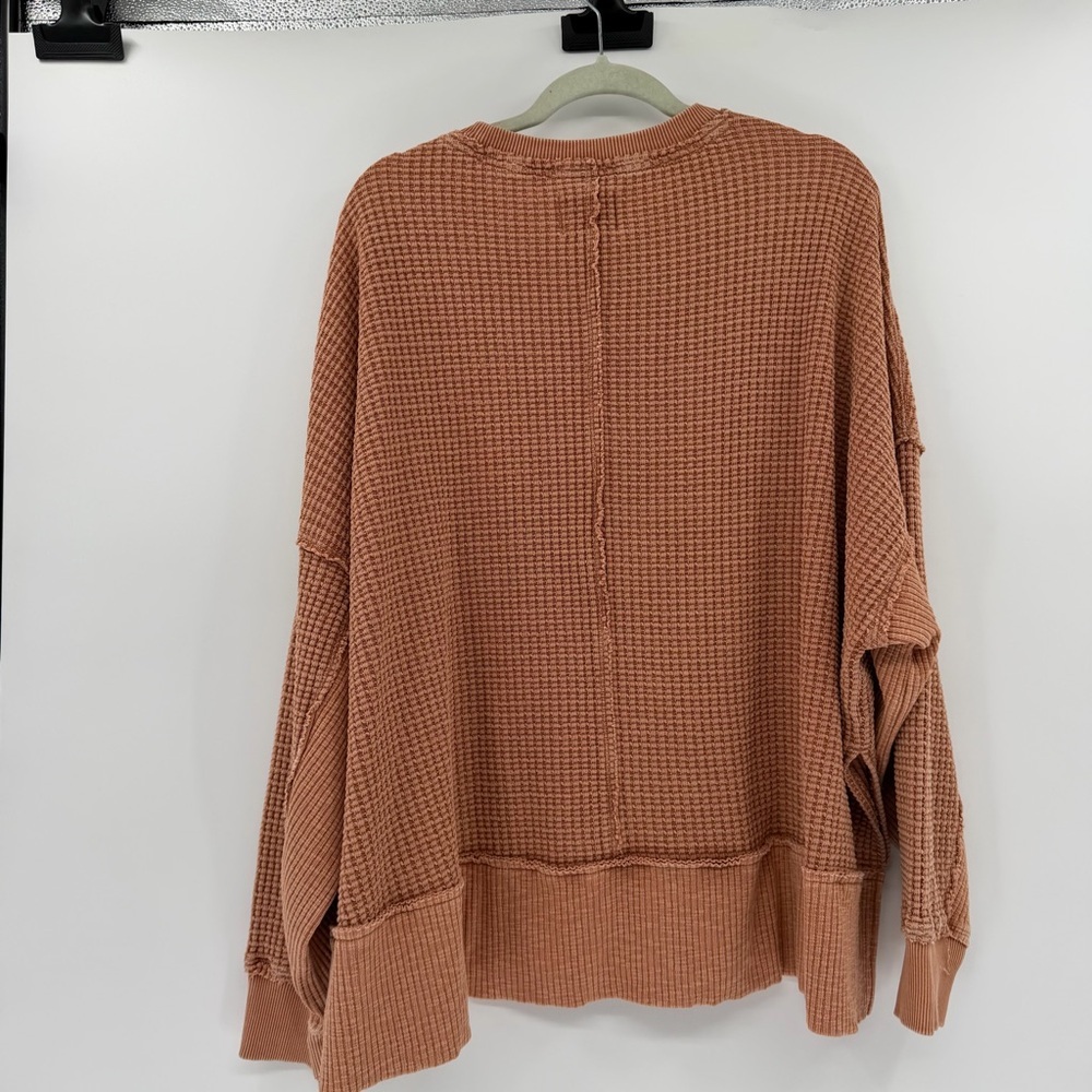 American eagle outfitters big hug crew neck waffle sweatshirt size XXL - Picture 6 of 10